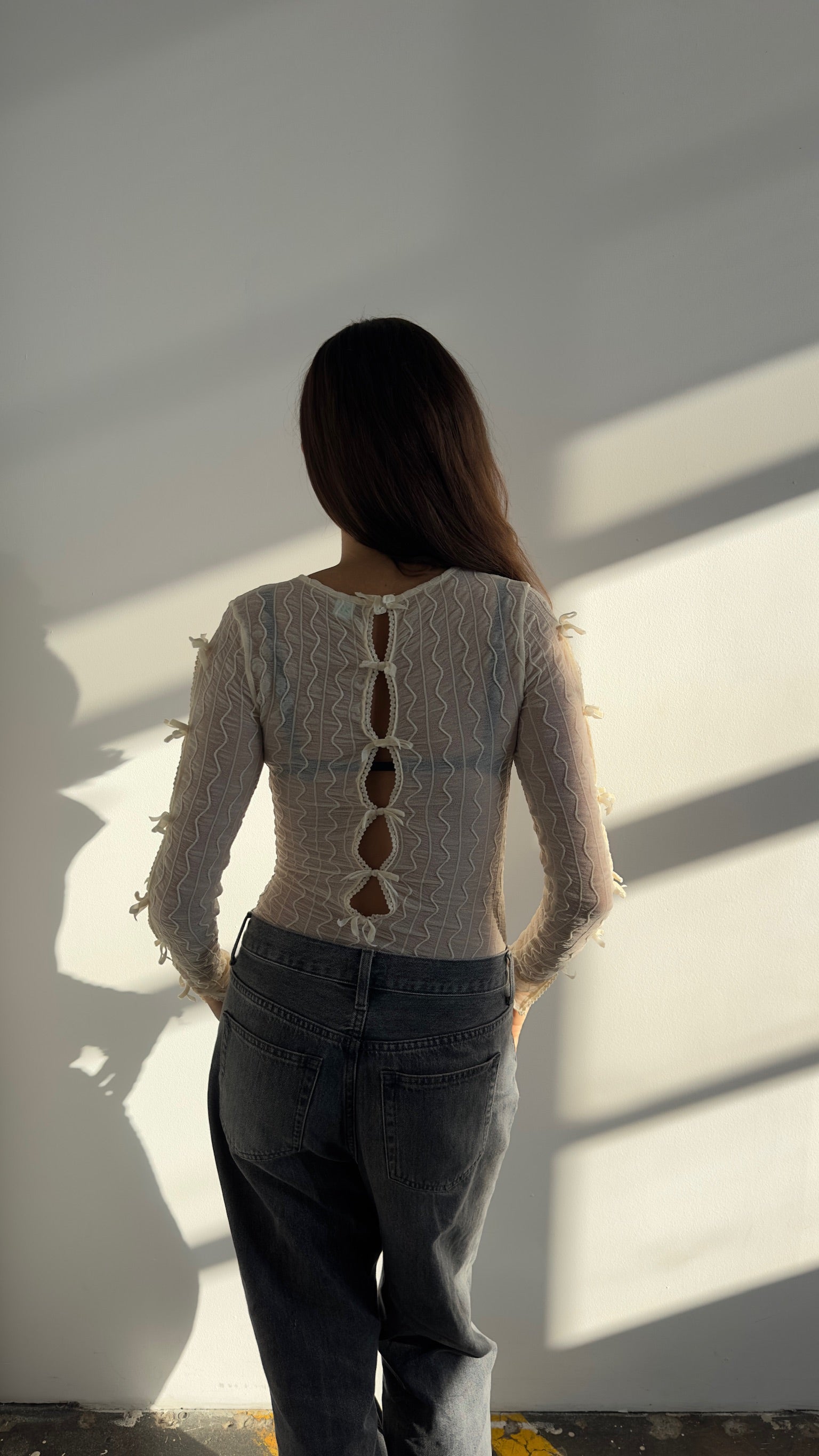 ROSS BOW MOCKNECK TOP