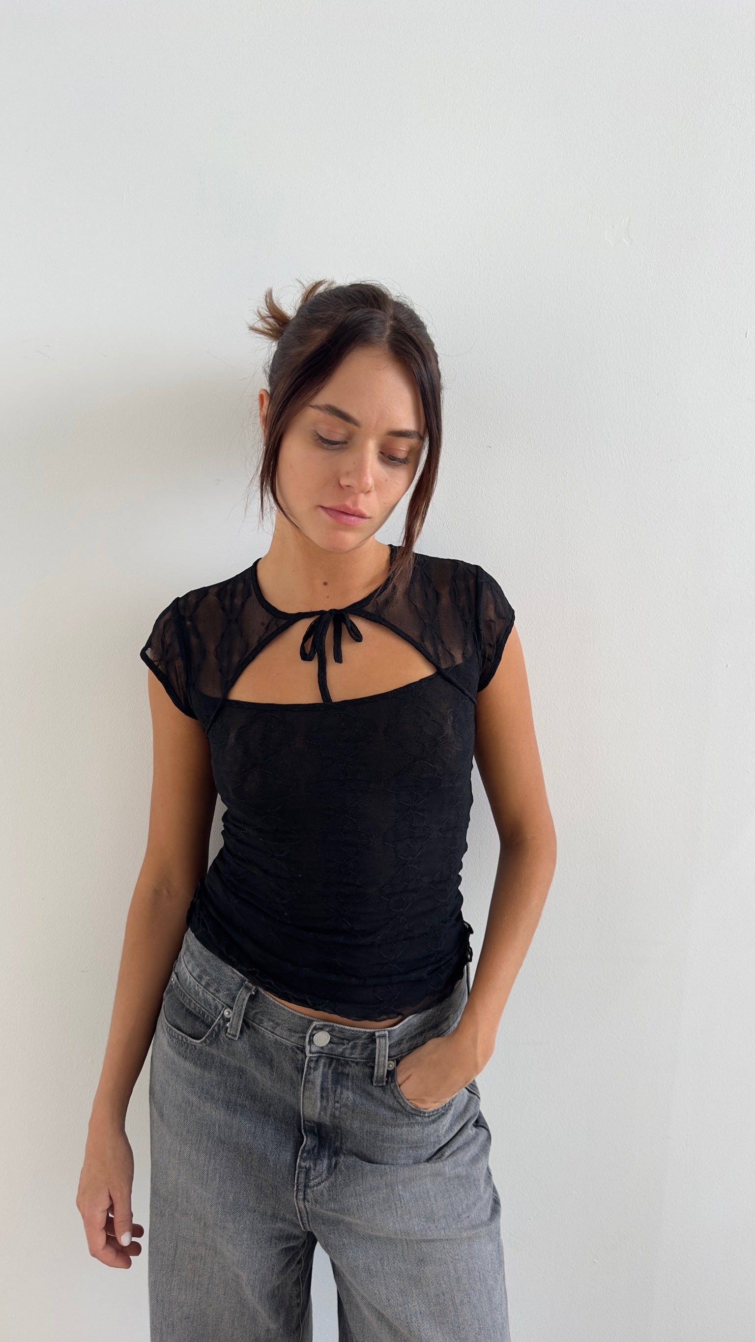 Mariposa Lace Bow Tee