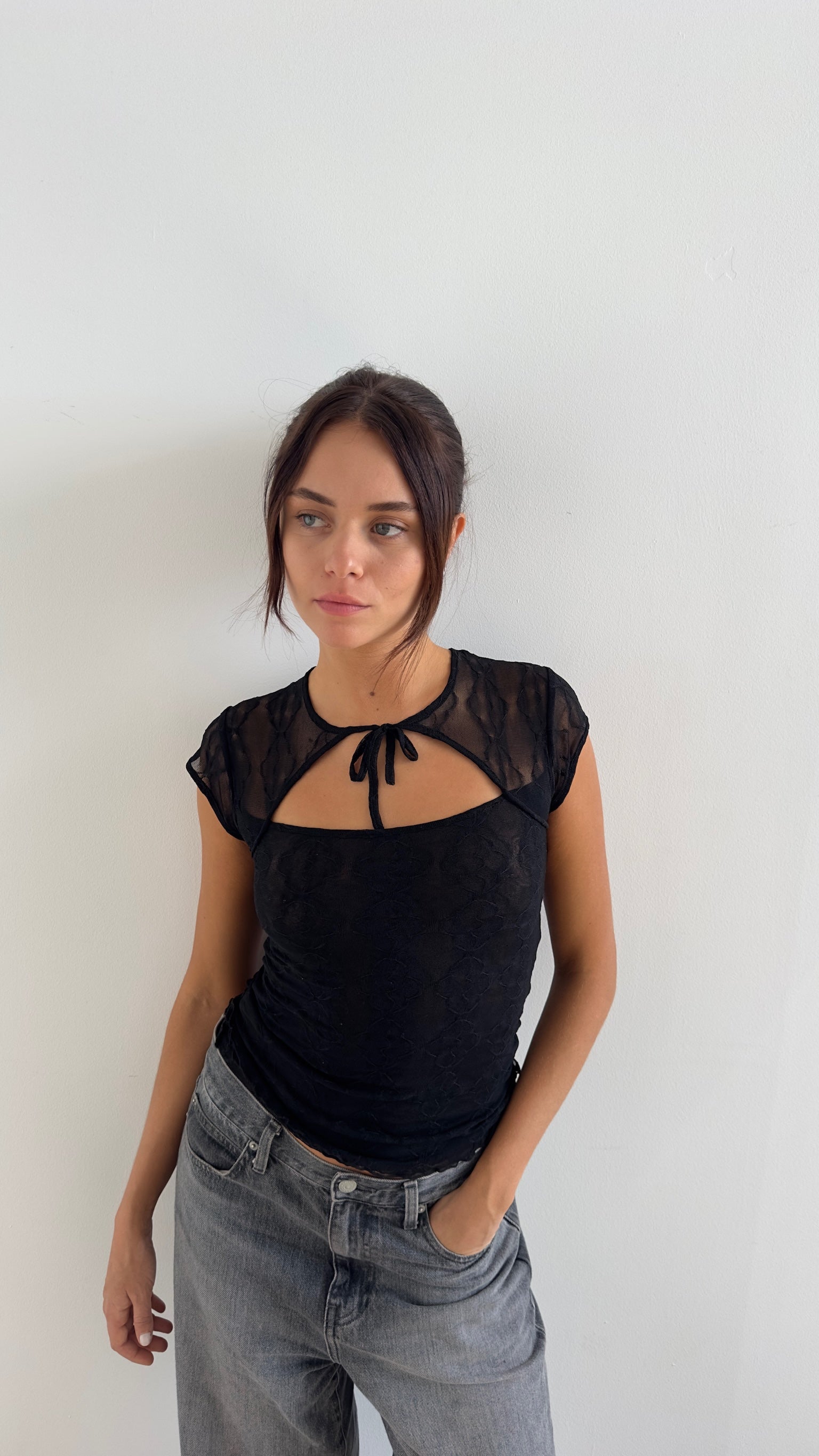 Mariposa Lace Bow Tee