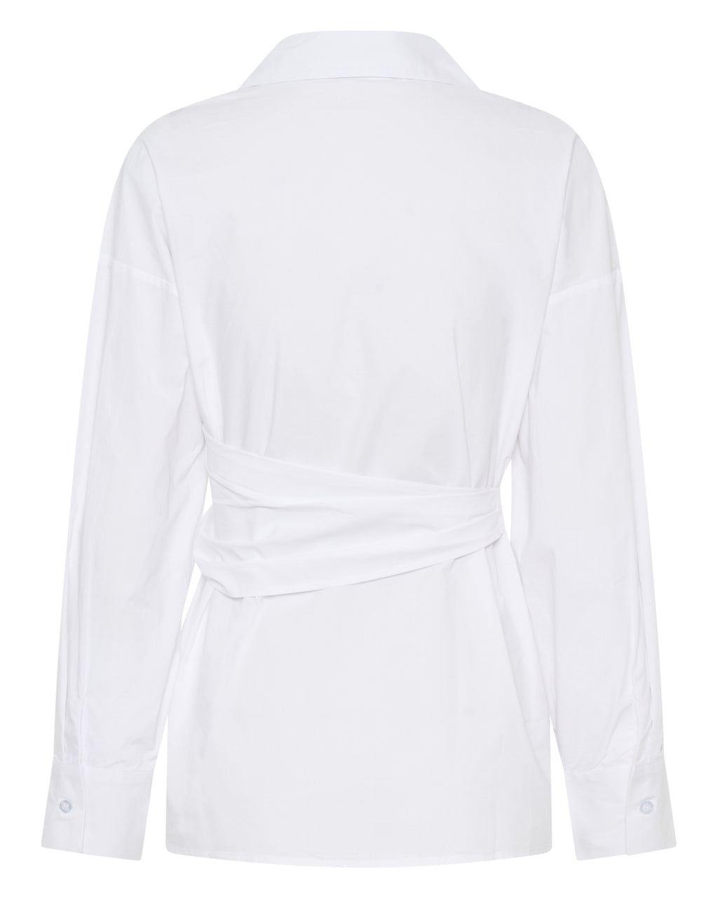 Vacanza Wrap Shirt in White