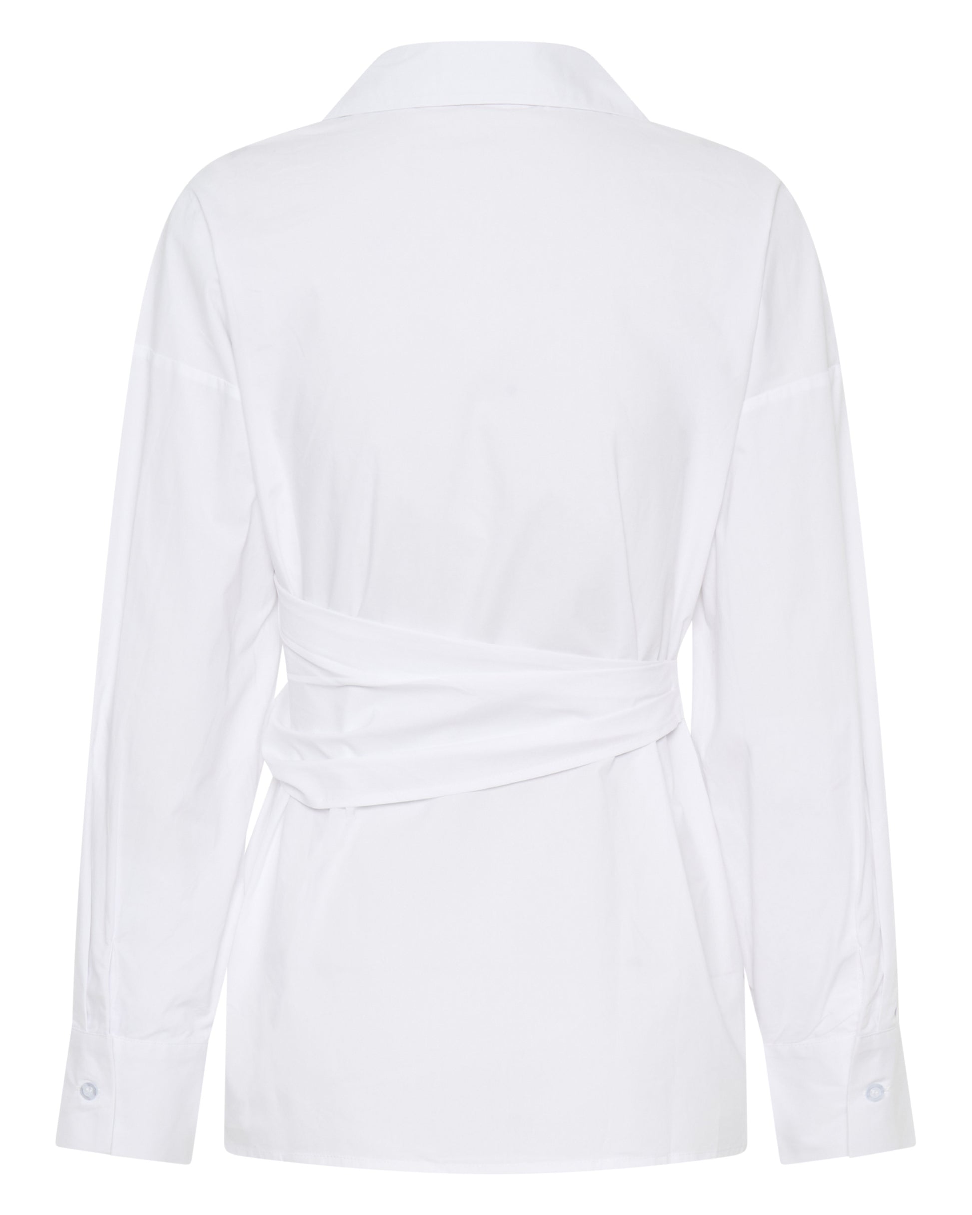 Vacanza Wrap Shirt in White