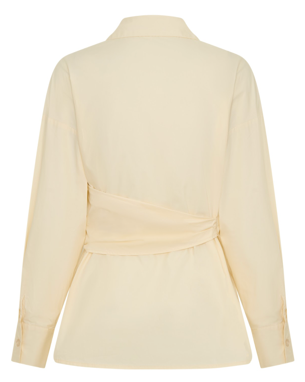 Vacanza Wrap Shirt in Butter-Yellow